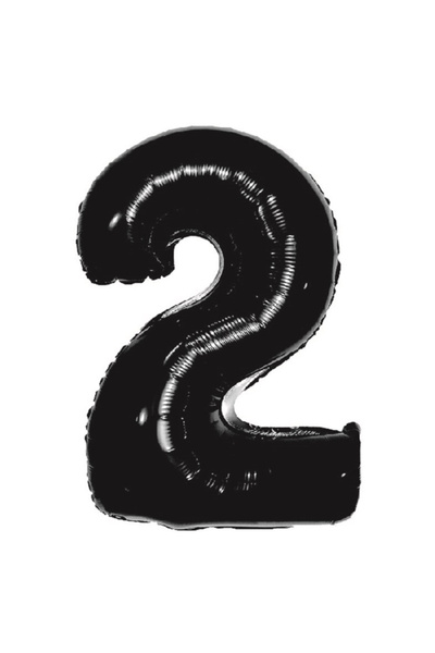 Mirific Party Balon petrecere, folie metalică neagră, 100 cm, numărul 2