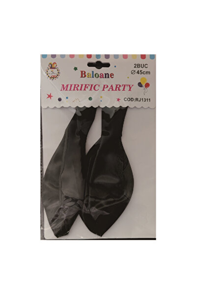 Mirific Party Party latex balloon, black, 45 cm, 2 pcs