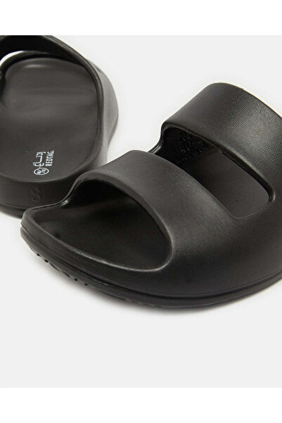 REDTAG Men Black Molded Slide