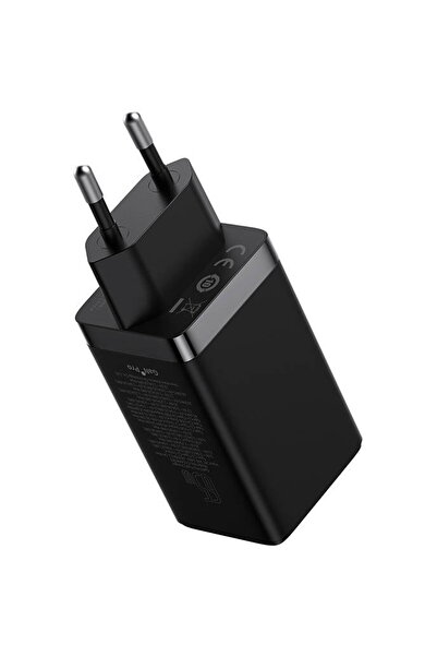 Baseus GaN5 Pro, 2 USB C ports and one USB port, 65W, Black