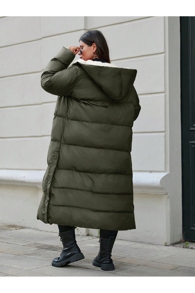 Quen Women's Plus Size Puffer Coat