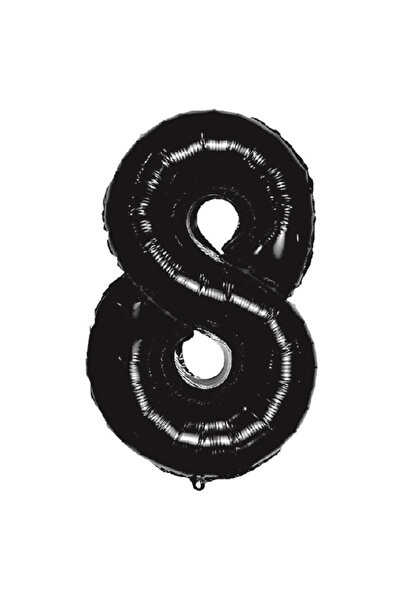 Mirific Party Balon petrecere, folie metalică, negru, 100 cm, numărul 8