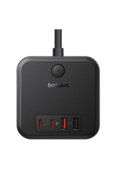 Baseus Quick Charge 30W, 3 x AC, 2 x USB Type-C Output 5V/3A, 2 x USB, lungime cablu 1.5m, negru "E00066400