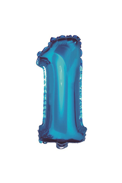 Mirific Party Balon folie petrecere, albastru metalizat, 40 cm, numărul 1