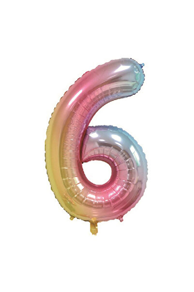 Mirific Party Balon petrecere, folie metalică curcubeu, 100 cm, numărul 6