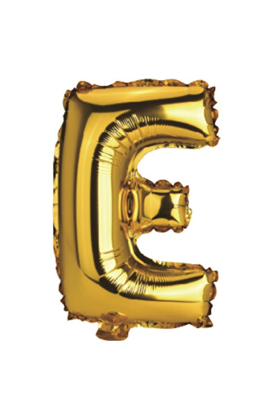 Mirific Party Party balloon, metallic foil gold, 80 cm, letter E