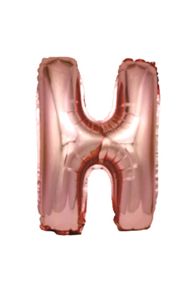 Mirific Party Balon petrecere, folie metalică roz, 40 cm, litera H
