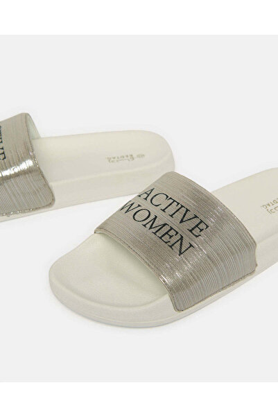 REDTAG Women Grey Printed Slide
