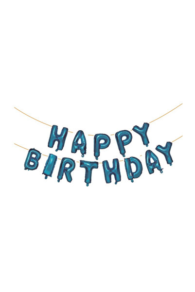 Mirific Party Ghirlandă decorativă albastră, 45 cm, 6 m, la mulți ani