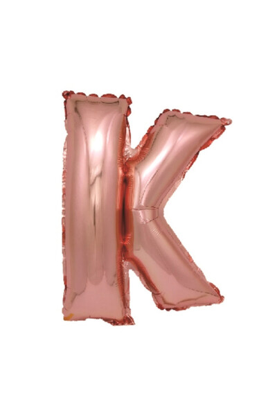Mirific Party Balon petrecere din folie metalică roz, 40 cm, litera K