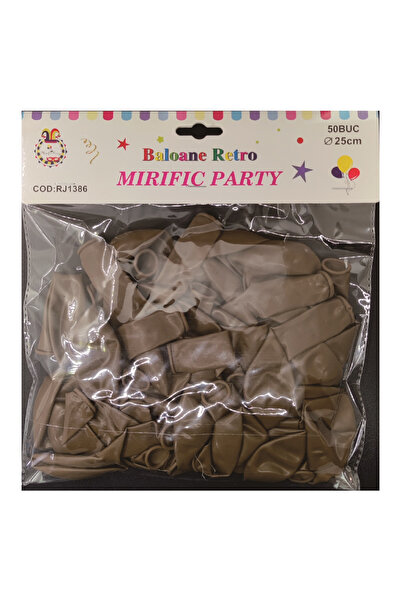 Mirific Party Party latex balloon, brown, 25 cm, 50 pcs