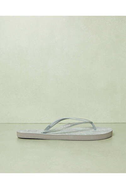 REDTAG Women Grey Embellished Flip Flop