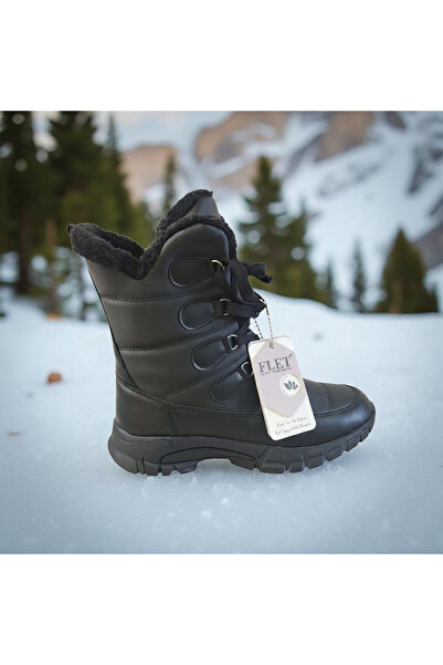 Asyagiyimavm Soğuk Kış Günlerinin Vazgeçilmezi: Su Geçirmez İçi Kürklü Siyah Kar Botu