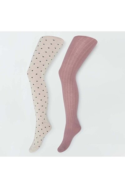KİABİ Pack of 2 pairs of tights PURPLE