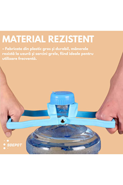 SDEPOT Set of 2 SDEPOT® handles, for large capacity cans and bottles, made of durable plastic