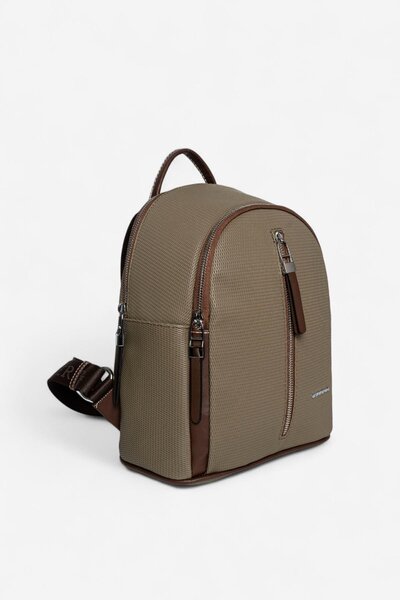 Silver Polo Silver & Polo Sp901 Women's Backpack Honeycomb L.Khaki-Brown