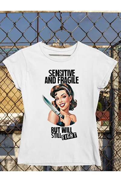 GRIZZLY SHOP.RO Tricou Femei The Sensitive and Fragile