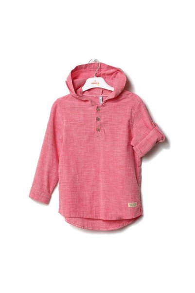 NANİCA RED Boys' Long-Sleeve Hooded Shirt 1-5 Years