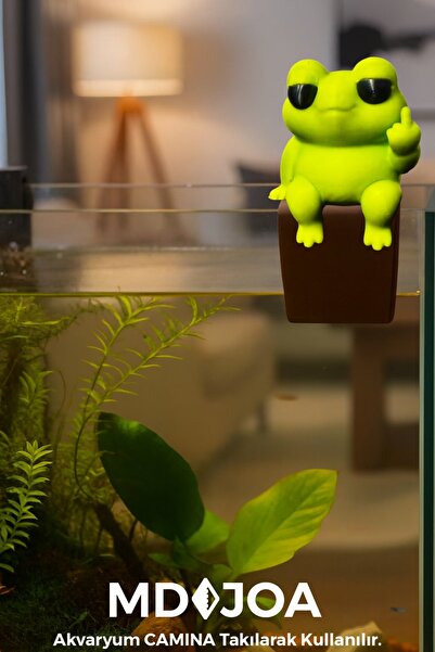 MD×JOA Kurbağa × Cama Takılarak Kullanılır × Fanus , Küçük Akvaryum ve Büyük ...
