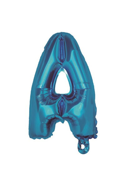 Mirific Party Balon petrecere, folie metalizată albastră, 40 cm, litera A
