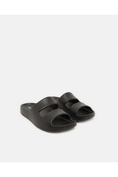 REDTAG Men Black Molded Slide