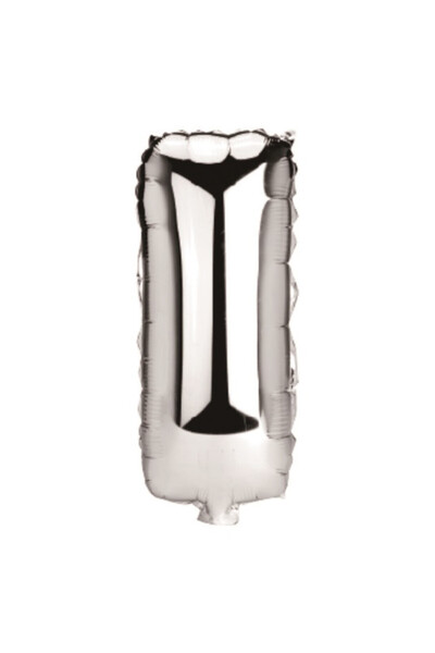 Mirific Party Balon petrecere, folie argintie metalizată, 80 cm, litera I