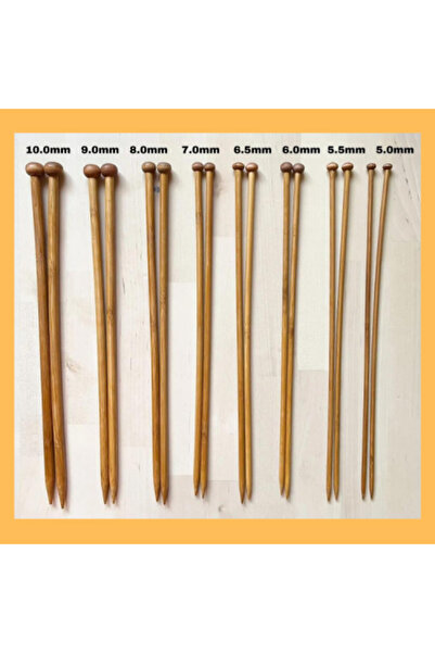 Gerenic ابرة تريكو خشب مقاس 6 ملم