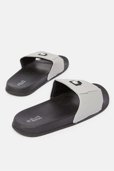 REDTAG Men Grey Pocket Slides