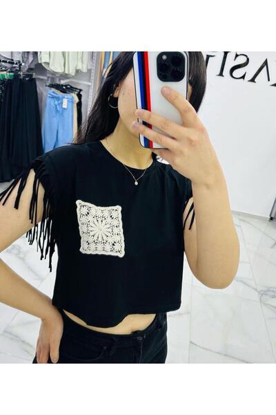 GButik's Tasseled Lace Detail Blouse