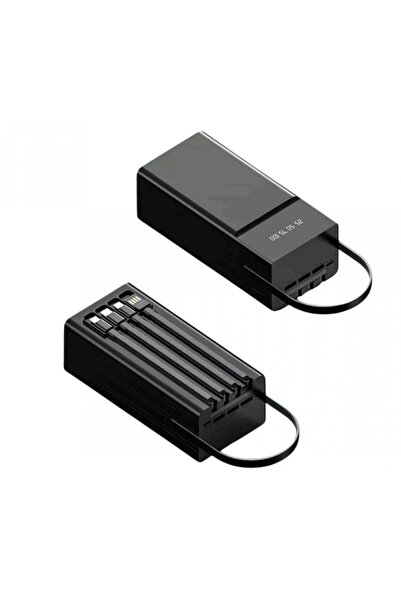 SPRANGE SR-P1000 100.000mAh 3xUSB Girişi 33W-PD 3in1 USB Kablo Power Type-C Şarj Girişi Kılıf Hediye