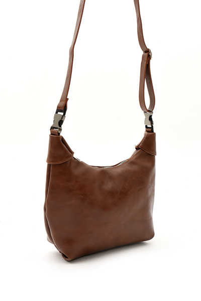 KOÇAK ÇANTA Women's Zippered Baguette Adjustable Strap Handbag and Shoulder Bag