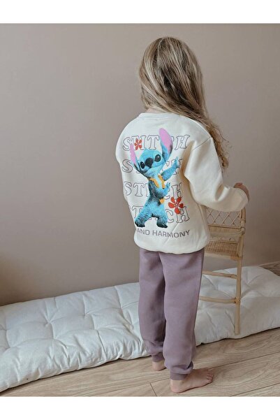 YİGİT BUTİK Character Patterned Girls' Top and Bottom Set