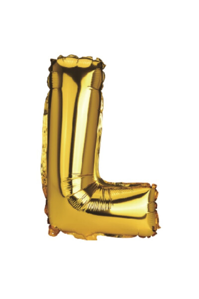 Mirific Party Balon folie metalizată petrecere, auriu, 40 cm, litera L