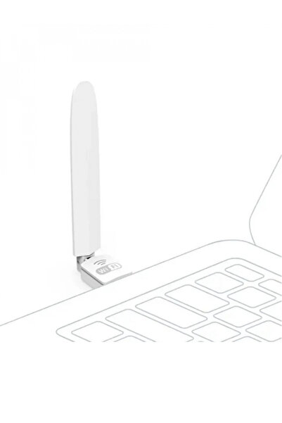jetucuzal PL-9342 150Mbps Antenli 2Dbi Usb WiFi Kablosuz Alıcı Adaptör WLAN