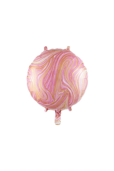 Mirific Party Party balloon, metallic foil, pink & gold, 45 cm, round