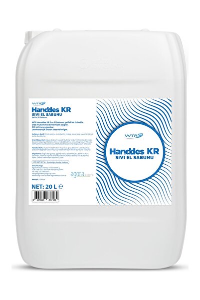 WTR Handdes KR Sıvı El Yıkama Ürünü Şeffaf ve Kokusuz 20 L