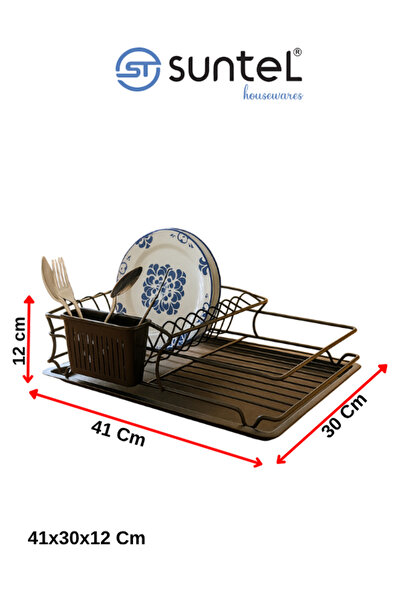 Suntel Metal Tezgah Üstü Bulaşıklık ve Su Tahliye Tavası (39.5x30x12 cm) SM112-BJ
