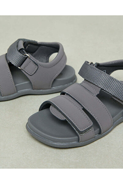 REDTAG Infant Boys Grey Back Strap Sandal