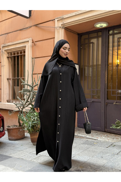 Jvelando Düğmeli Ferace