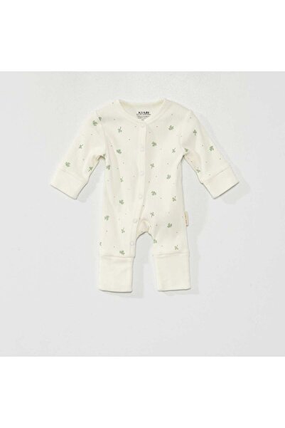 KİABİ Ribbed sleepsuit - Unisex WHITE