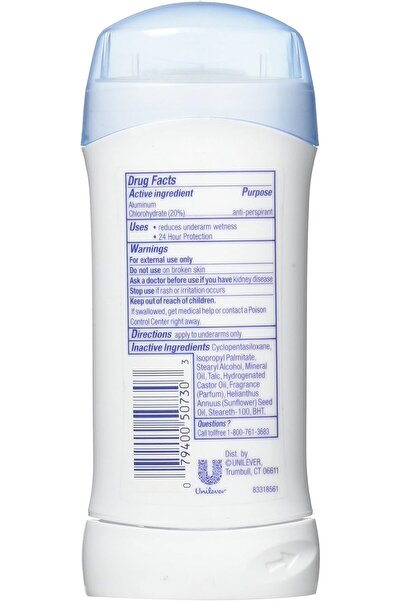 Dove Invisible Solid Antiperspirant Deodorant - Original Clean, 75 g (2.6 oz)