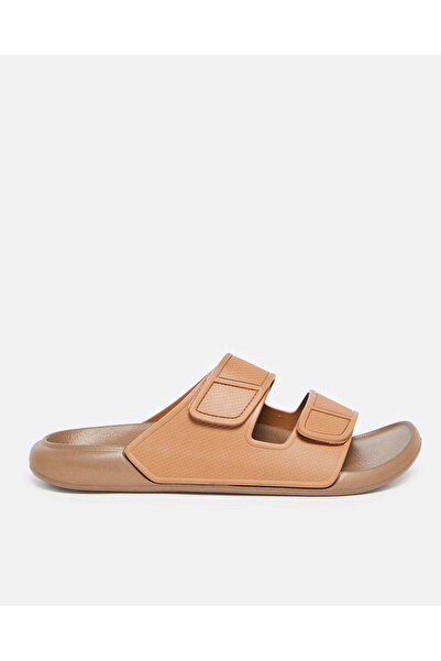 REDTAG Men Brown Footbed Slide