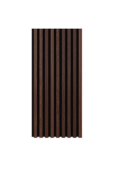 OEM Riflaj - Panou acustic decorativ din MDF cu lamele LDA PREMIUM, Stejar Britanic, Tutun, 260x40 cm