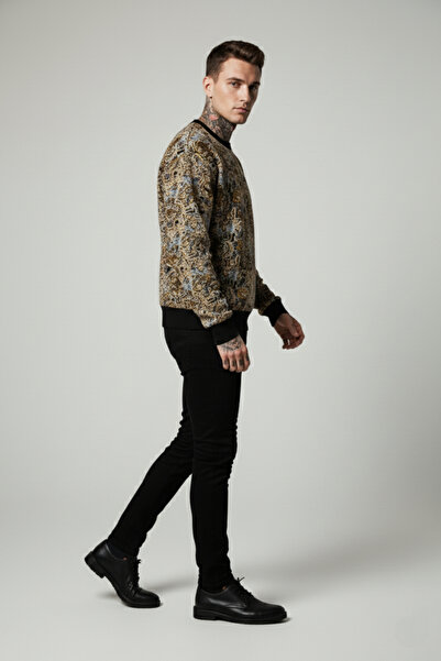 El dueno Classico Series Dorado Gold-Black Old School Streetwear Unisex Sweatshirt