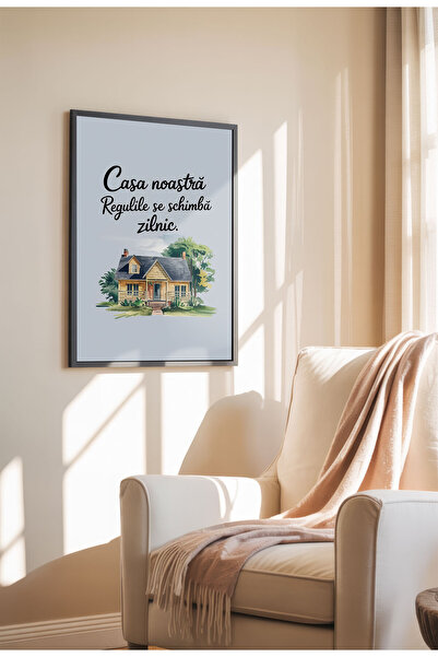 21mxm Unframed Romanian Quote Canvas Poster - Digital Print - Rules Change Daily