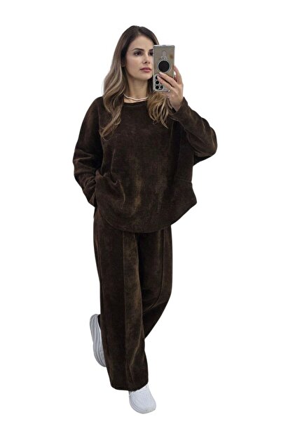 MAXORA SHOP Women's striped suit with pants and matching blouse