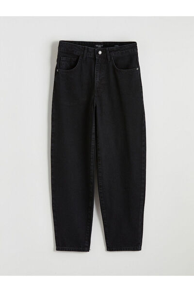 LC Waikiki Lcw Jeansblack Barrel Fit Women's Jeans