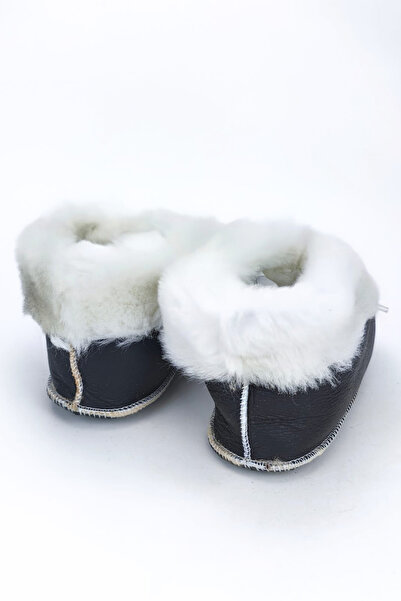 CEYDA SHOES Nursery, Baby, Children, Genuine Leather, Soft, Non-Slip Soles, Fur House Boots, Slippers, Booties