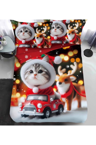 naniland.ro Christmas bed linen for one person 4 pieces Albaris CR064