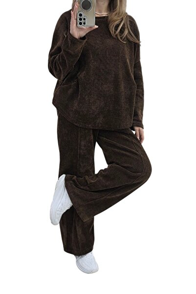 MAXORA SHOP Women's striped suit with pants and matching blouse